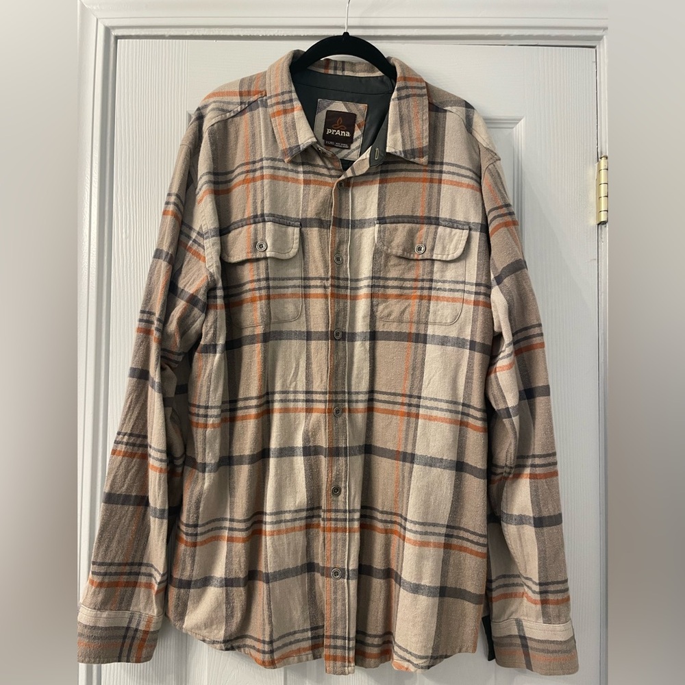 Men’s XL Prana Westbrook Flannel shirt.